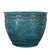 Early 21st Century Jingdezhen Hand Carved Ceramic Turquoise Blue Planter With Zodiac Motif For Sale - Image 4 of 10