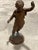 Antique Boy Statue Lamp Chandelier Part Copper