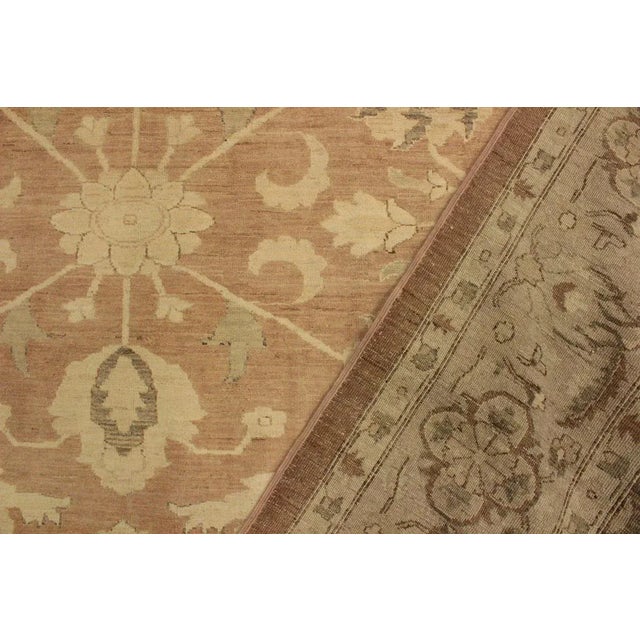 Textile 1990s Boho Chic Kafkaz Lt. Brown/Lt. Tan Wool Rug -9'11 X 13'7 For Sale - Image 7 of 8