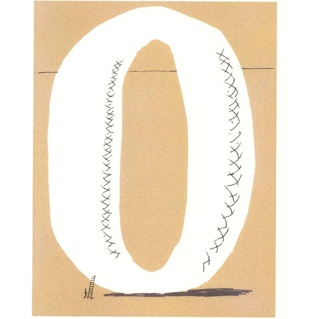 Contemporary David Hockney, O from Hockneys Alphabet, Lithograph For Sale - Image 3 of 3