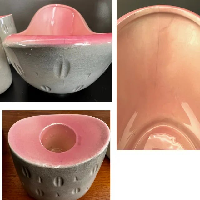 Mid-Century Pink and Gray Hostess Set, Four (4) Pieces For Sale - Image 10 of 12