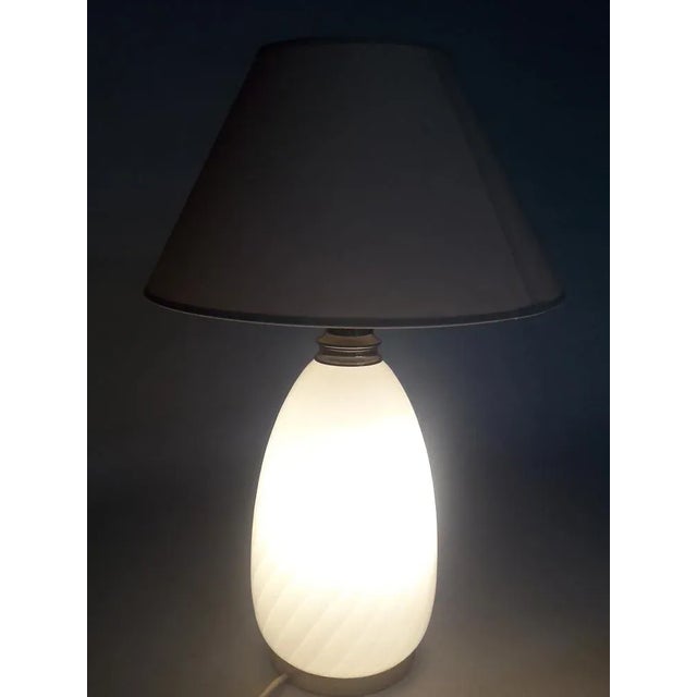 Table Lamp in Swirl Murano Glass, 1970s For Sale - Image 3 of 4