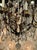 Vintage French Maison and Bagues Bronze and Rock Crystal Chandelier For Sale - Image 4 of 7