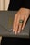 "Bochic “Capri” Vintage Yellow Sapphire & Topaz Retro Ring Set In 18K Gold & Silver For Sale - Image 4 of 8