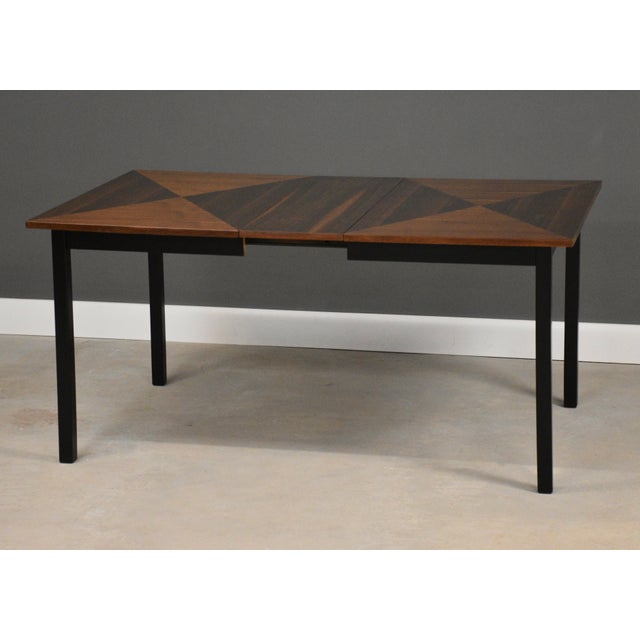 1960s Refinished 86” Walnut Dining Table For Sale - Image 4 of 10