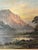 Rustic European Framed Oil on Board Mountains Landscape Scene, Early 20th Century For Sale - Image 3 of 6