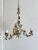 Blue Italian Florentine Tole Chandelier, 1950s For Sale - Image 8 of 18