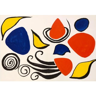 Calder Crags and Critters 2d Original Lithograph 1975 For Sale