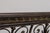 Designer Metal Base Leather Top Console Table For Sale - Image 13 of 18