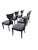 Pietro Costantini 1980s Pietro Costantini "Corfu" Black Lacquer Dining Chairs, Set of 6 For Sale - Image 4 of 17