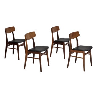 Vintage Danish Dining Chairs in Teak by Findahl Møbelfabrik, 1960s, Set of 4 For Sale