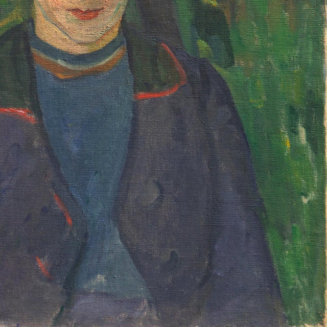 Portraiture 'Portrait of a Young Woman' by Agnes Louise Agnete Jensen, Bretonne, Brittany, France, Danish Royal Academy For Sale - Image 3 of 18