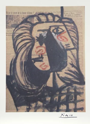 1980s "Est-ce le secret de la forme d'Aimar?" Lithograph After Pablo Picasso