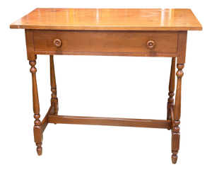 Vintage 1960s American Colonial Solid Cherry Wood Tavern /Writing Desk
