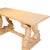 Mid 20th Century Baroque Inspired Double Pedestal Base Wood Console Table For Sale - Image 5 of 6