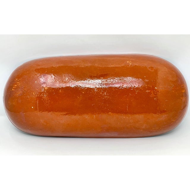 Ebony Tlaquepaque 'Petatillo Noche' Bowl From Mexico - 18" L X 8" W X 3" H For Sale - Image 8 of 9