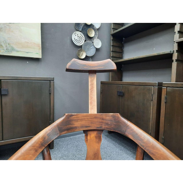 Antique Barbers Chair with Adjustable Headrest, 1900s For Sale - Image 15 of 18