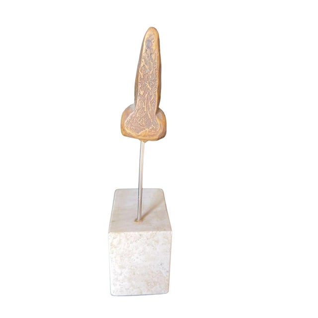 Vintage Italian Surrealist Bronze Sculpture of Dantes Nose For Sale - Image 4 of 8