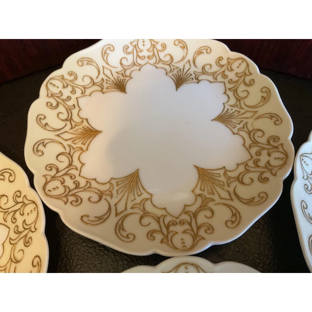 Late 19th Century Haviland Porcelain Dessert Plates Marked CFH/GDM Set of 4 For Sale - Image 10 of 12