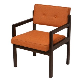 Vintage Armchairs with Wengé Frame, 1970s For Sale