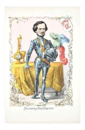 Monsegneur Le Baron Sorbettino - Lithograph by A. Maganaro - 1872 1872