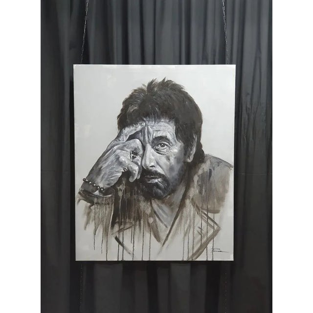 José Luis Pagador Ponce, Al Pacino, 2000s, Oil For Sale - Image 4 of 5