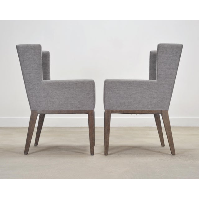 Set of Eight Bernhardt "Linea" Cerused Ash Dining Chairs For Sale - Image 17 of 18