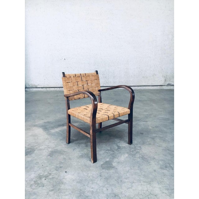 Bauhaus Style Rope Armchair by Axel Larsson, 1930s For Sale - Image 18 of 18