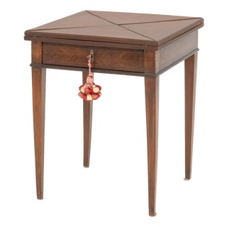 Edwardian Style Folding Envelope Game Table For Sale