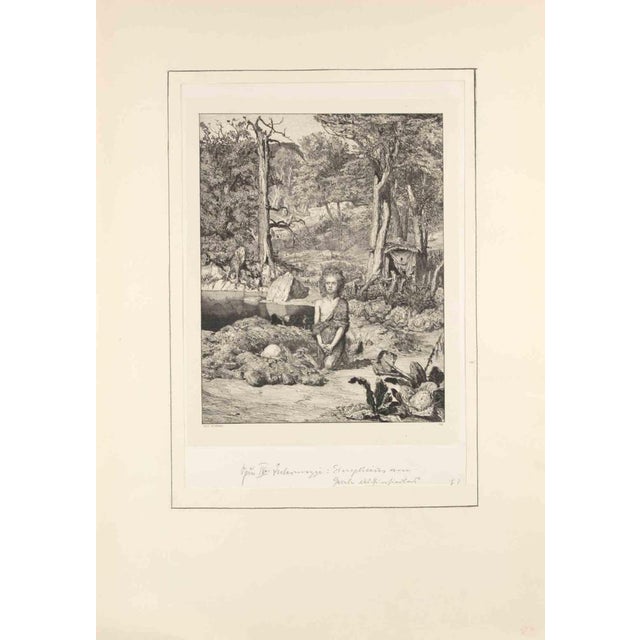 Simplicius at the Hermit's Grave- Simplicius am Grabe des Einsiedlers (plate VIII) belongs to a series of prints called...