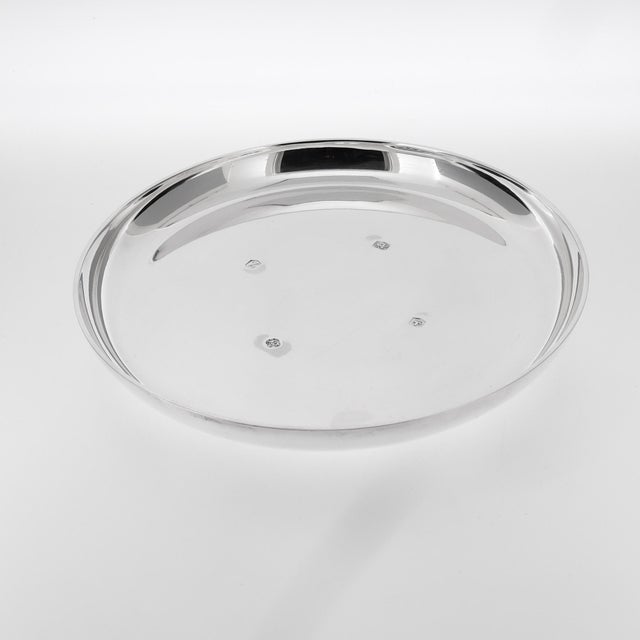 Pair of Signed Mid-Century Asprey & Co. Sterling Silver Wine Bottle Coasters For Sale - Image 11 of 14