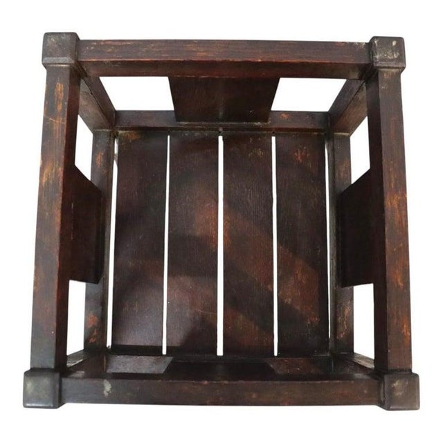 Stickley Stickley School Arts & Crafts Mission Oak Plant Stand C1920 For Sale - Image 4 of 7