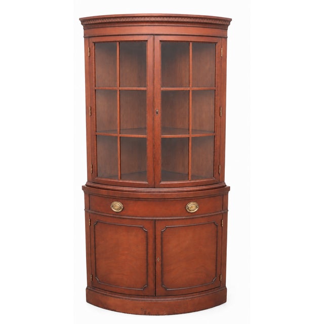 WELCOME AND THANK YOU FOR TAKING THE TIME TO LOOK!! Absolutely gorgeous, Stunning, handsome vintage corner cabinet by...