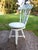 Antique Painted High Back Piano Stool W/ Nautical Glass Claw Feet For Sale - Image 10 of 18