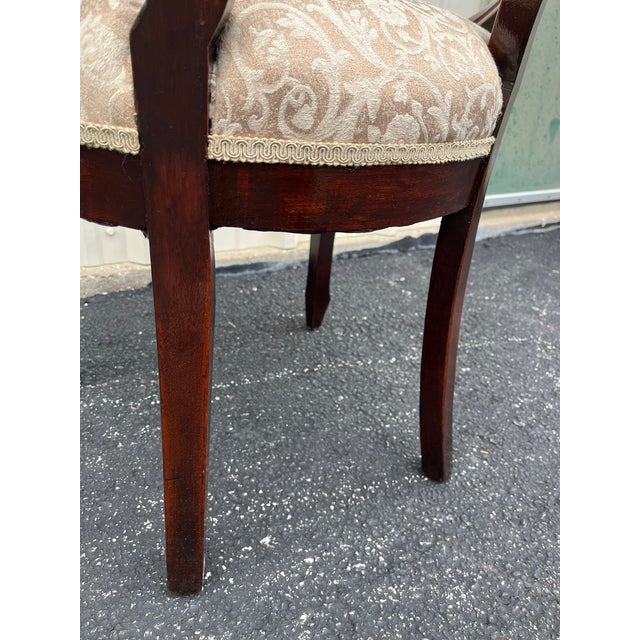 Antique Victorian American Balloon Back Mahogany Dining Chairs- Set of 4 For Sale - Image 12 of 12