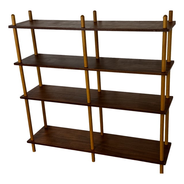 Mid-Century Modernist Teak Stick Wall Cabinet attributed to Willem Lutjens for Gouda Den Boer, 1950s For Sale