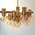 Large German Brass Sputnik Chandelier with Amber-Colored Glass Globes by Hans-Agne Jakobsson, 1960s For Sale - Image 13 of 17