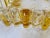 French Art Deco glass decorative dish with glass colored bubbles in very good overall condition. It has been made in...