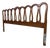 King Size Mid-Century Modern Walnut Headboard With Elegant Arches For Sale