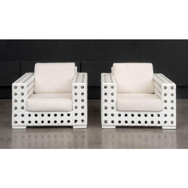 Contemporary Skyline Design Lounge Chairs, Pair For Sale - Image 3 of 8