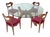 Ragno Table and Scapular Chairs by Giovanni Michelucci, 1980s, Set of 5 For Sale
