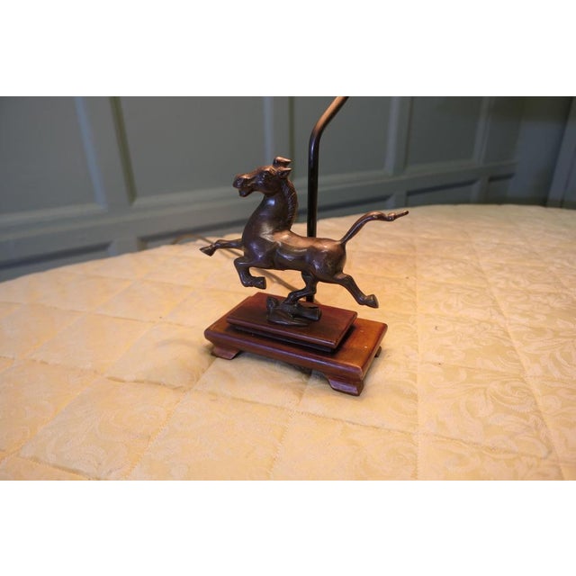 Metal Antique Table Lamp in Bronze, 1900 For Sale - Image 7 of 11