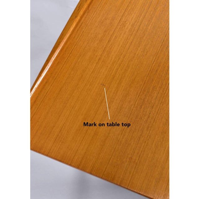 Brown Ole Wanscher for Poul Jeppesens Mobelfabrik Danish Teak Surfboard Coffee Table For Sale - Image 8 of 9