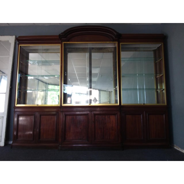 Antique Rosewood Display Case For Sale - Image 4 of 11