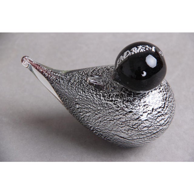 Italian Ducks with Black and Silver Effects in Murano Glass, 1970s, Set of 2 For Sale - Image 11 of 14
