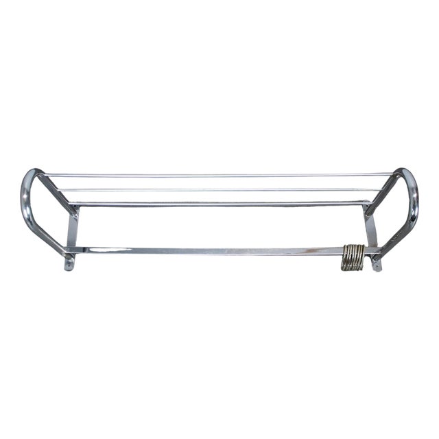 Vintage Bauhaus Chrome Wall Coat Hanger, 1930s For Sale