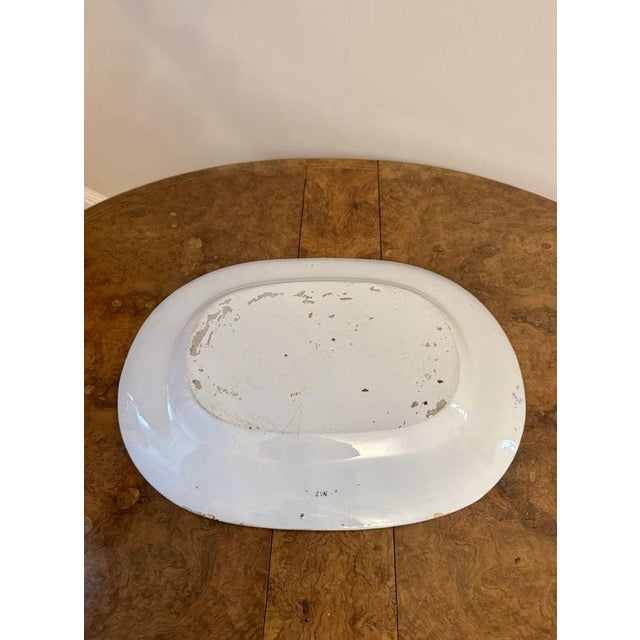 Late 19th Century Large Antique Victorian Meat Platter, 1880 For Sale - Image 5 of 5