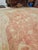 Antique Oushak Carpet, Oriental Rug, Handmade Ivory, Muted Coral, Soft Green For Sale - Image 11 of 18