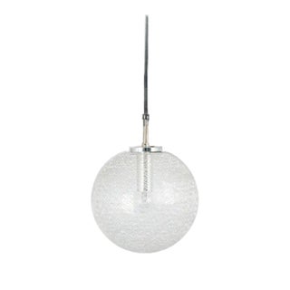 Small Chrome and Glass Ball Pendants from Limburg, Germany, 1970s For Sale