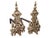 Rococo 19th Century French Brass Fireplace Chenets, Set of 2 For Sale - Image 3 of 11